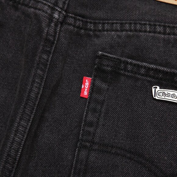 Chrome Heart Leather Patch Jeans - Picture 8 of 11